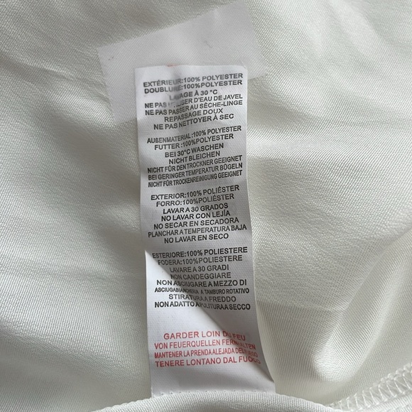 PLT Ice Grey Floral Chiffon Double Tier Plunge Skater Dress. US Size 10. NWT - Picture 16 of 16